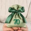 Sacchetto 70 Settantesimo Compleanno con Numero 70 Glitter