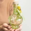 Bomboniere 2025 Bottiglie in vetro verde o trasparente con tappo da 480 ml con fiocco e girasole