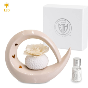 Bomboniere utili diffusori in ceramica a LED tonda