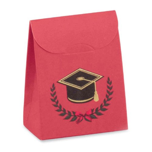 scatolina rossa portaconfetti per laurea 