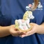 Bomboniere Battesimo Nascita Bimba Cavallino salvadanaio rosa