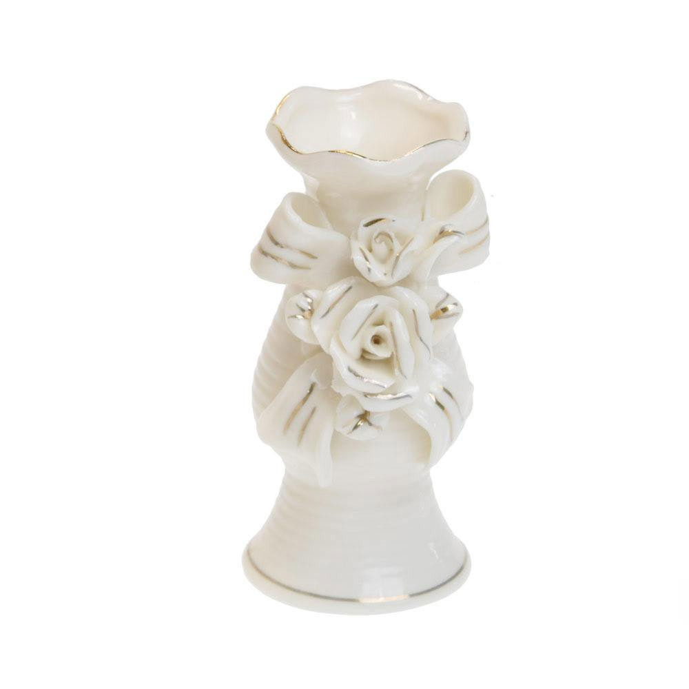 Bomboniere offerta vaso in porcellana bianca stock fine