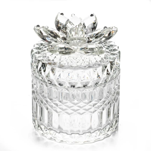 Bomboniere 2026 Scatola Portagioie Diamond con fiore in Cristallo - Alta Qualità