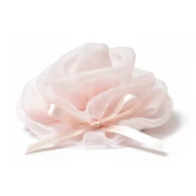 Bomboniere 2027 Linea Plissé Sacchettino Portaconfetti a forma di rosa girata in tulle