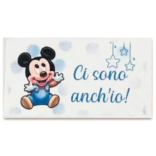 Bigliettini Bomboniere Nascita bimbo topolino