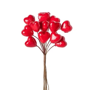 Cuore rosso pick per decorare bomboniere fai da te