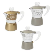 Bomboniere Matrimonio 2027 Moke caffettiere con pomello cuore