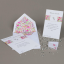 Partecipazione Matrimonio Originale con fiorellini ed iniziali- Flowers