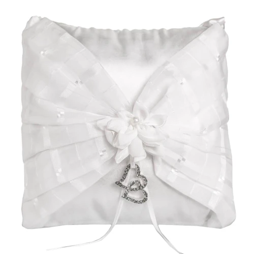 Cuscino Portafedi elegante  per Matrimonio in raso