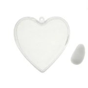 scatolina portaconfetti in plexiglass a forma di cuore
