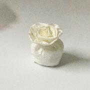 Ultimi 46 pezzi Bomboniera Sacchettino portaconfetti con Rosa Bianco