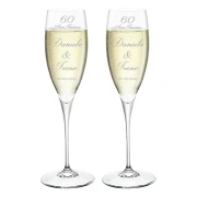 Calici Personalizzati per 60 anni Nozze di Diamante