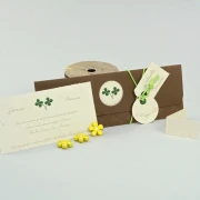 Partecipazione Matrimonio Originale con quadrifogli - Oregon
