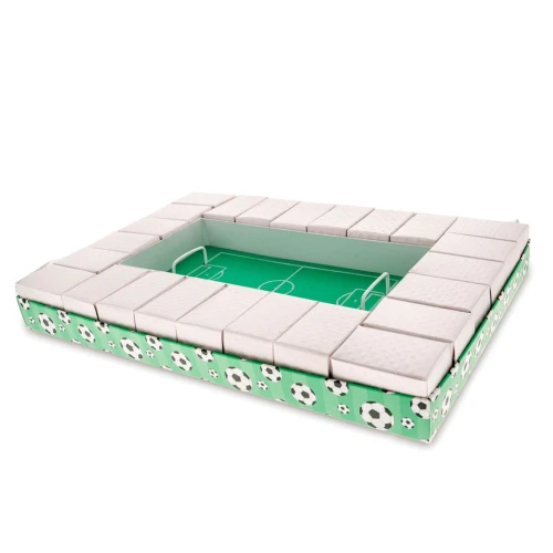 Torta Bomboniere verde a forma di campo da calcio da 24 Pezzi