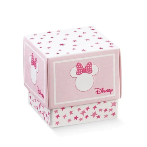 ULTIMI 50 pezzi Scatolina Grande Portaconfetti Disney Minnie Bianco e Rosa