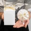 Bomboniera Nozze d\'oro Campanella in vetro soffiato con strass e placca in argento