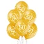 Palloncini numero 50 Nozze d\'oro - confezione 6 pezzi