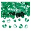 Coriandoli Cuore verde con scritta "Love" ed altri dettagli per decorazione
