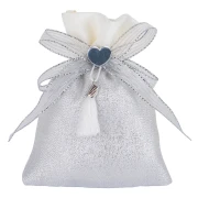 Bomboniere Nozze d'Argento 2026 Linea Life Sacchettino Portaconfetti con cuore e nappina