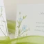 Partecipazione Matrimonio Originale con fiorellini celesti - Cleome