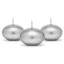 candele galleggianti argento