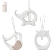 Bomboniere Profumatori ceramica Gufo Cuore e Elefante