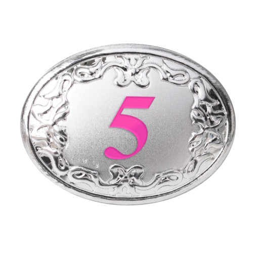 Placche in argento con numeri e Colore degli Anniversari cm 3,5x2,5