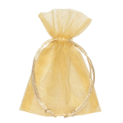Sacchetto organza porta confetti ORO