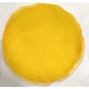 ULTIMI PEZZI, 1 Confezione da 25 Pezzi Tulle Tondo Giallo