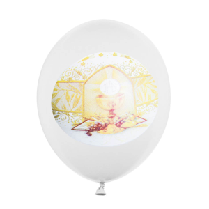 Palloncini Comunione immagine calice confezione 10 pezzi
