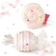 Bomboniera 2027 Battesimo e Nascita Femmina LED Candy & Lollipop in Porcellana Luce LED