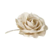 fiore rosa bocciolo singolo in juta shabby chic