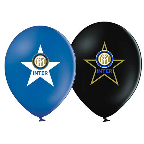 12 palloncini da 30 cm per festa tema Inter