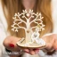 bomboniere personalizzate comunione ballerina con dettagli argentati albero della vita