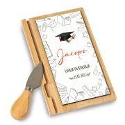Bomboniere Laurea Tocco Personalizzate Tagliere con coltellino