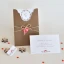 Partecipazione Matrimonio Originale marrone con cuoricino - Tiglio