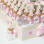 Torta di Bomboniere per battesimo bimba con 40 barattolini