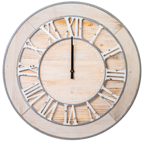 Mega Orologio vintage con numeri romani diam. 72 cm