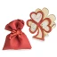 Bomboniere Laurea Sacchetto Portaconfetti Trifoglio Shabby Chic