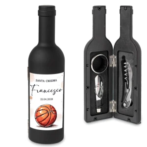 Idea Bomboniera Utile Tema Basket Bottiglia di Vino Set accessori Vino