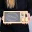 Bomboniera matrimonio  Set Tagliere Formaggio con coltellini personalizzabile