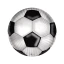 10 Piatti coordinato tema calcio da 18 cm