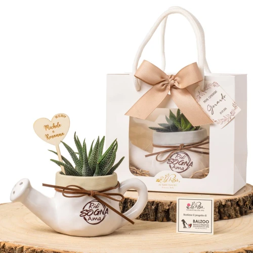 Bomboniere Linea Sogna 2026 Annaffiatoi portapiantina in porcellana