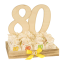 Bomboniere 80 Anni compleanno Cesto con 20 sacchetti