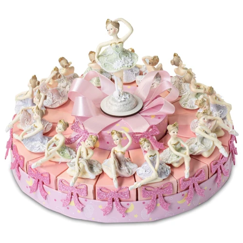 Torta Bomboniere Bimba 18 Fette con ballerine
