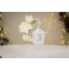 Idea Regalo Natale - Lanterna in metallo con decorazione rose bianche brillantate