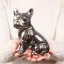 Bomboniere 2027 Cani Bulldog francese in ceramica colorati