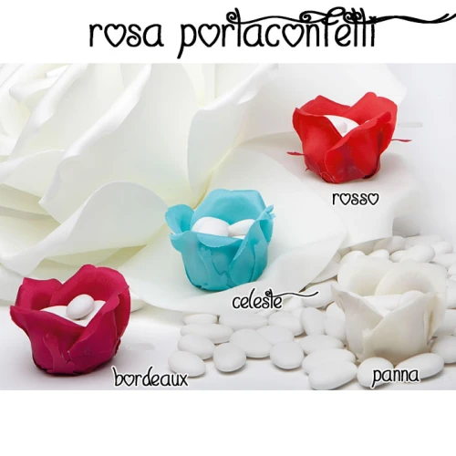 rosa porta confetti per confettata idea originale