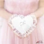 cuscino portafedi Cuore per matrimonio Elegante