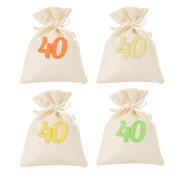Bomboniere 40 Anni compleanno sacchetti portaconfetti